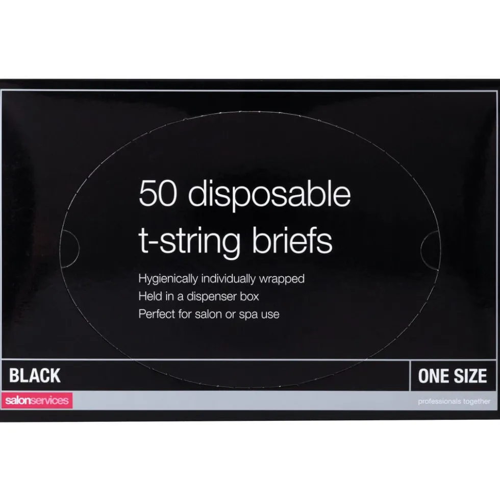 Salon Services Disposable T-String Briefs Pack of 50