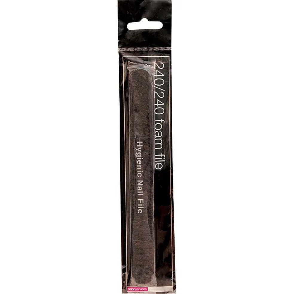 Salon Services Foam Nail File Black 240 Grit Single