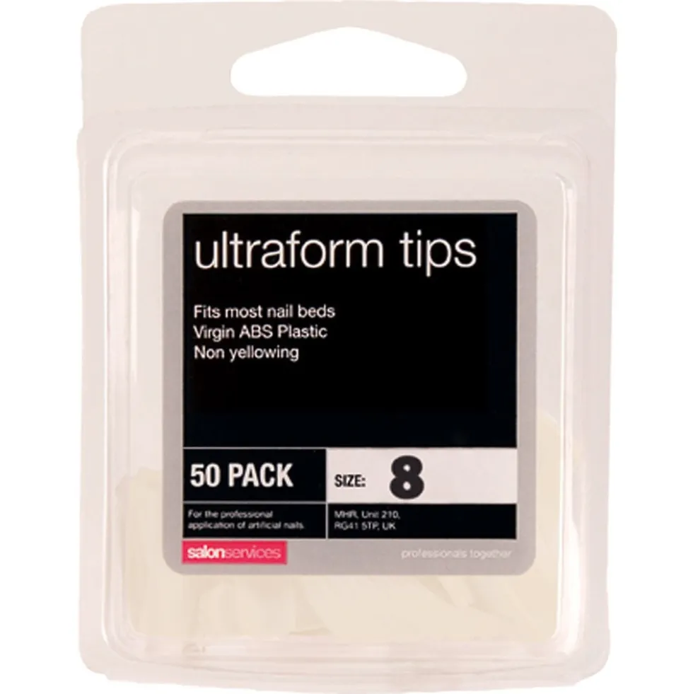 Salon Services Ultraform Tips Size 8 Pack of 50