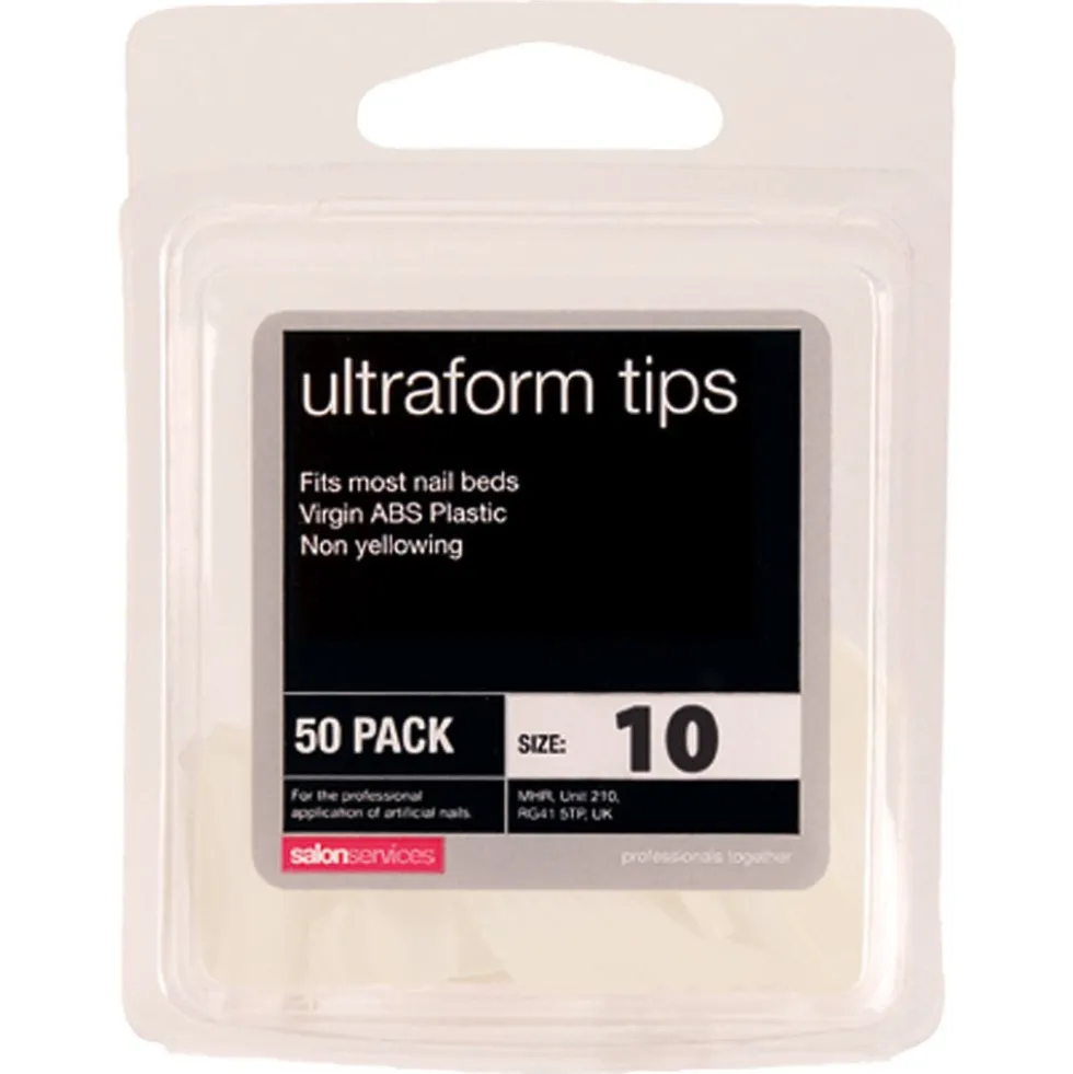 Salon Services Ultraform Tips Size 10 Pack of 50