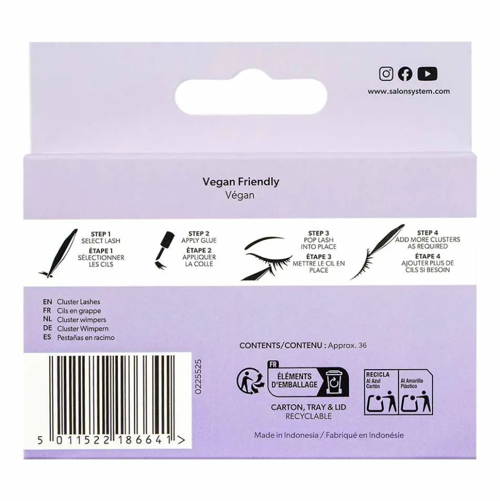 Salon System Individual Lash Clusters Classic - Medium