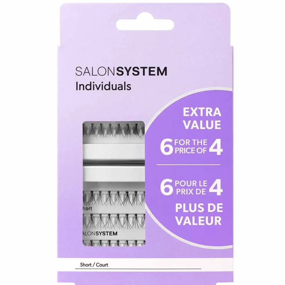 Salon System Individuals Lashes Short, Extra Value Pack