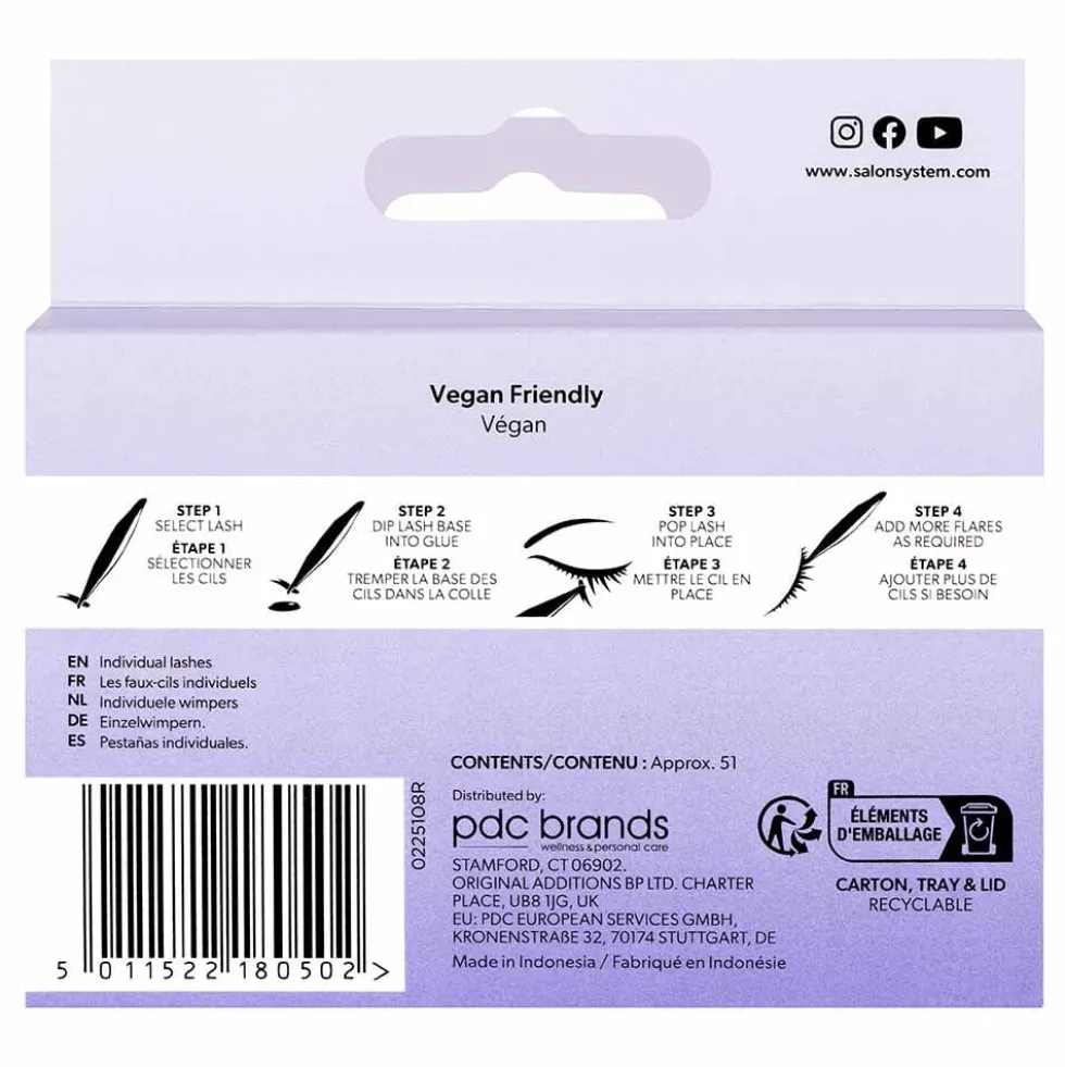 Salon System Individuals Long Lashes