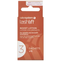 Salon System Lash and Brow Lift Boost Lotion Sachets, Pack of 15