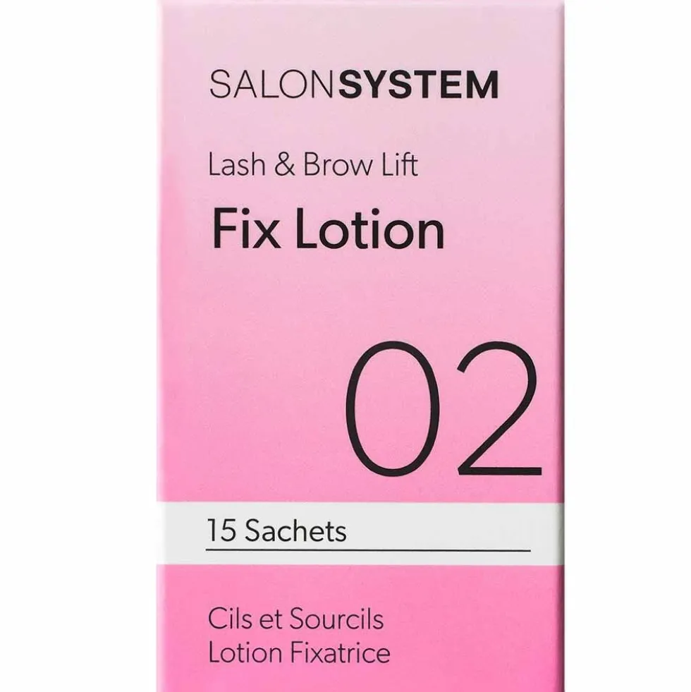 Salon System Lash & Brow Lift Fix Lotion Step 2 Sachets, Pack of 15
