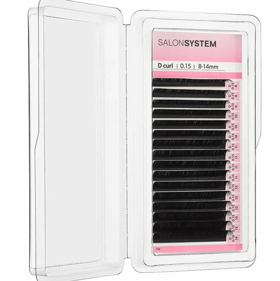 Salon System Lash Extensions Classic D-Curl 0.15 8-14mm