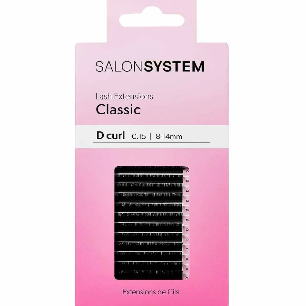 Salon System Lash Extensions Classic D-Curl 0.15 8-14mm