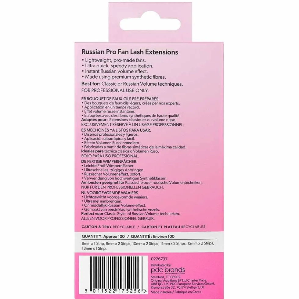 Salon System Lash Extensions ProFan D-Curl 5D 8-13mm