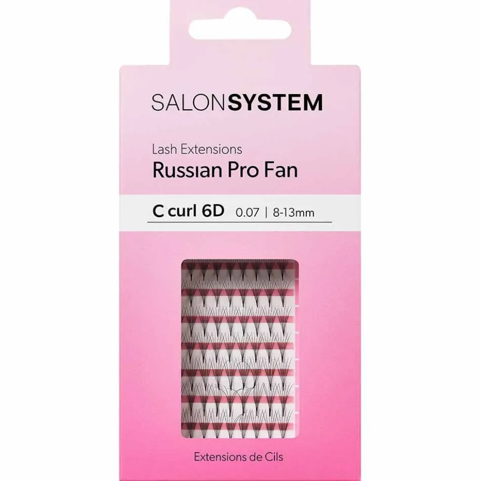 Salon System Lash Extensions ProFan C-Curl 6D 8-13mm 31g
