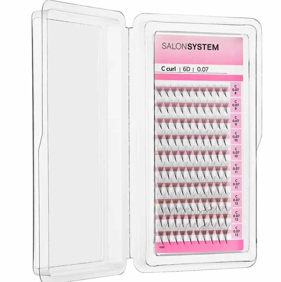 Salon System Lash Extensions ProFan C-Curl 6D 8-13mm 31g