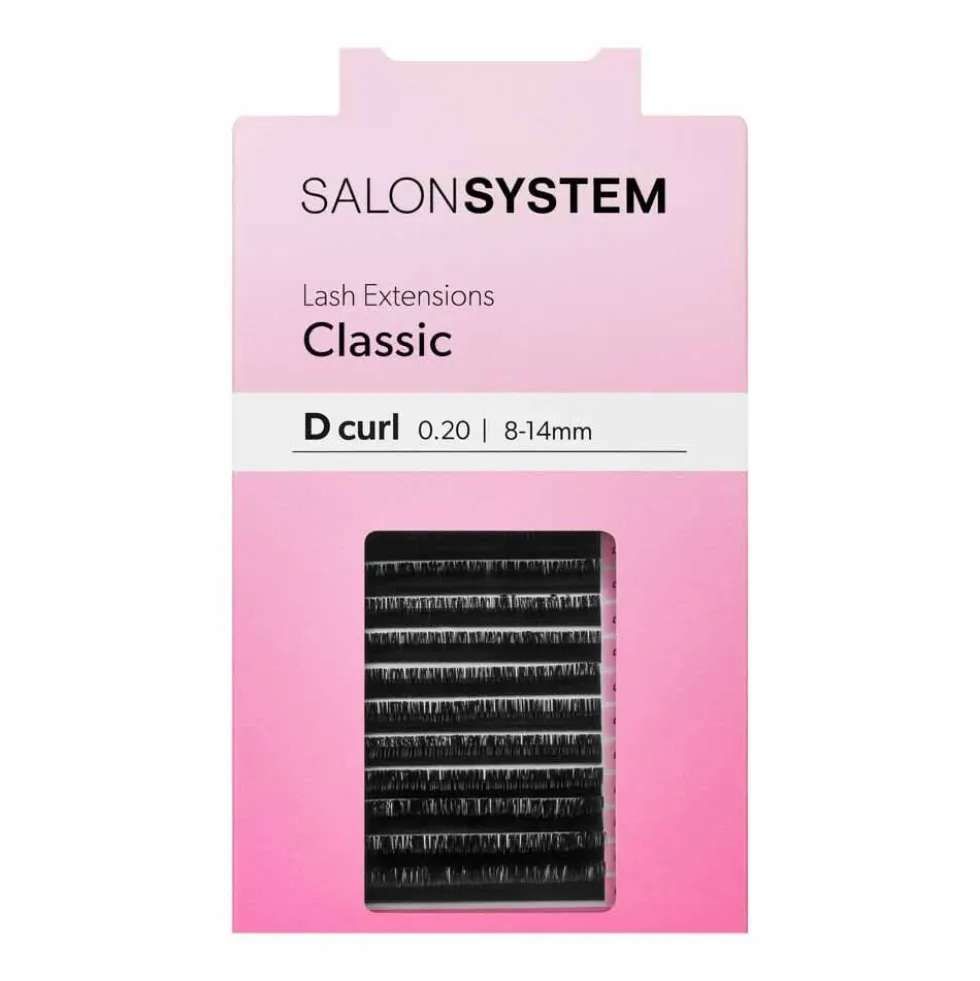 Salon System Lash Extensions Classic D-Curl 0.20 8-14mm