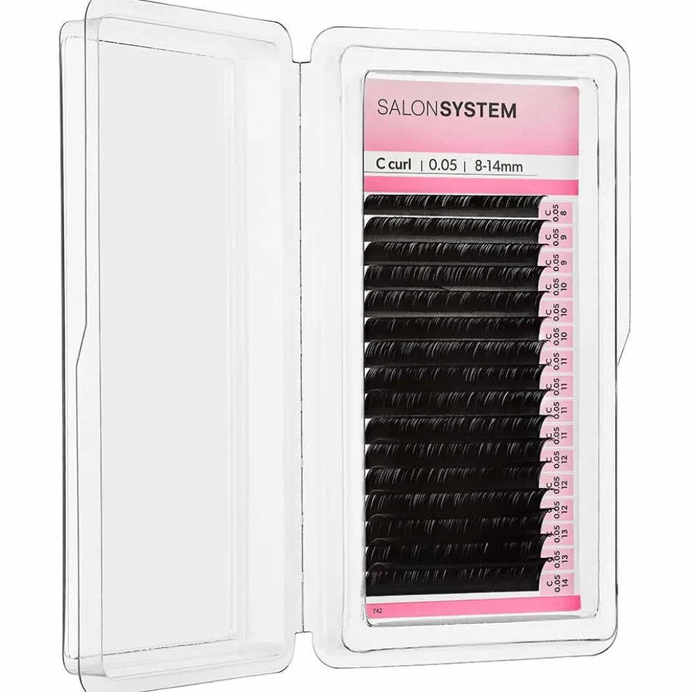 Salon System Lash Extensions Russian Volume C-Curl 0.05 8-14mm
