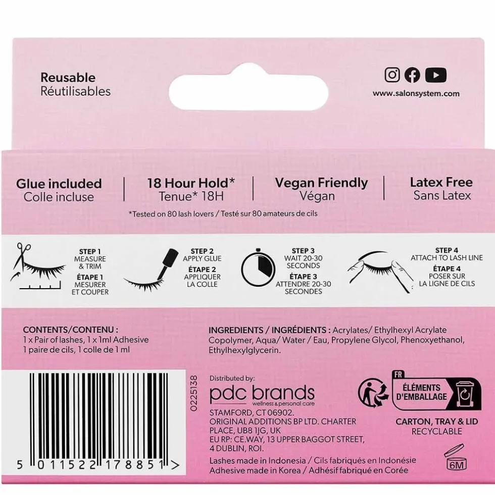 Salon System Strip Lash 033 3/4 Length