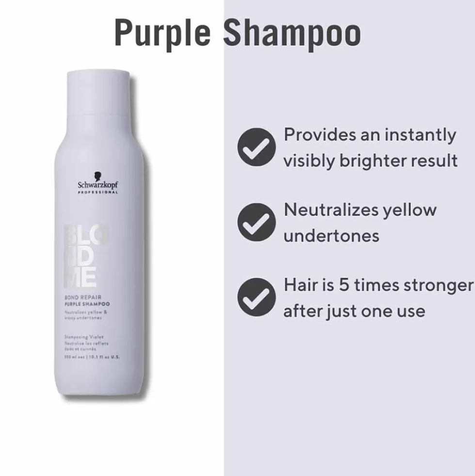 Schwarzkopf Professional BlondMe Bond Repair Purple Shampoo 300ml
