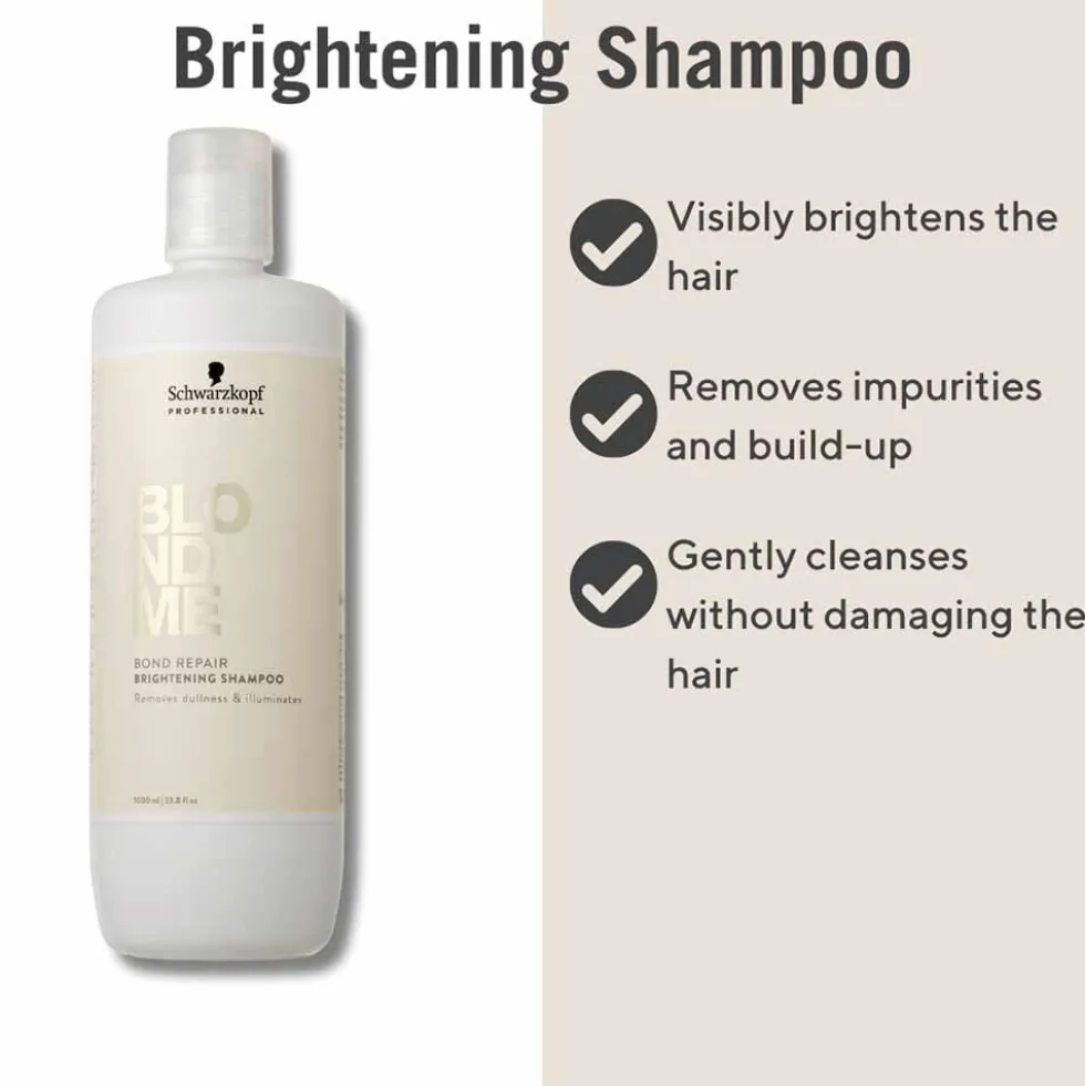 Schwarzkopf Professional BlondMe Bond Repair Brightening Shampoo 1000ml