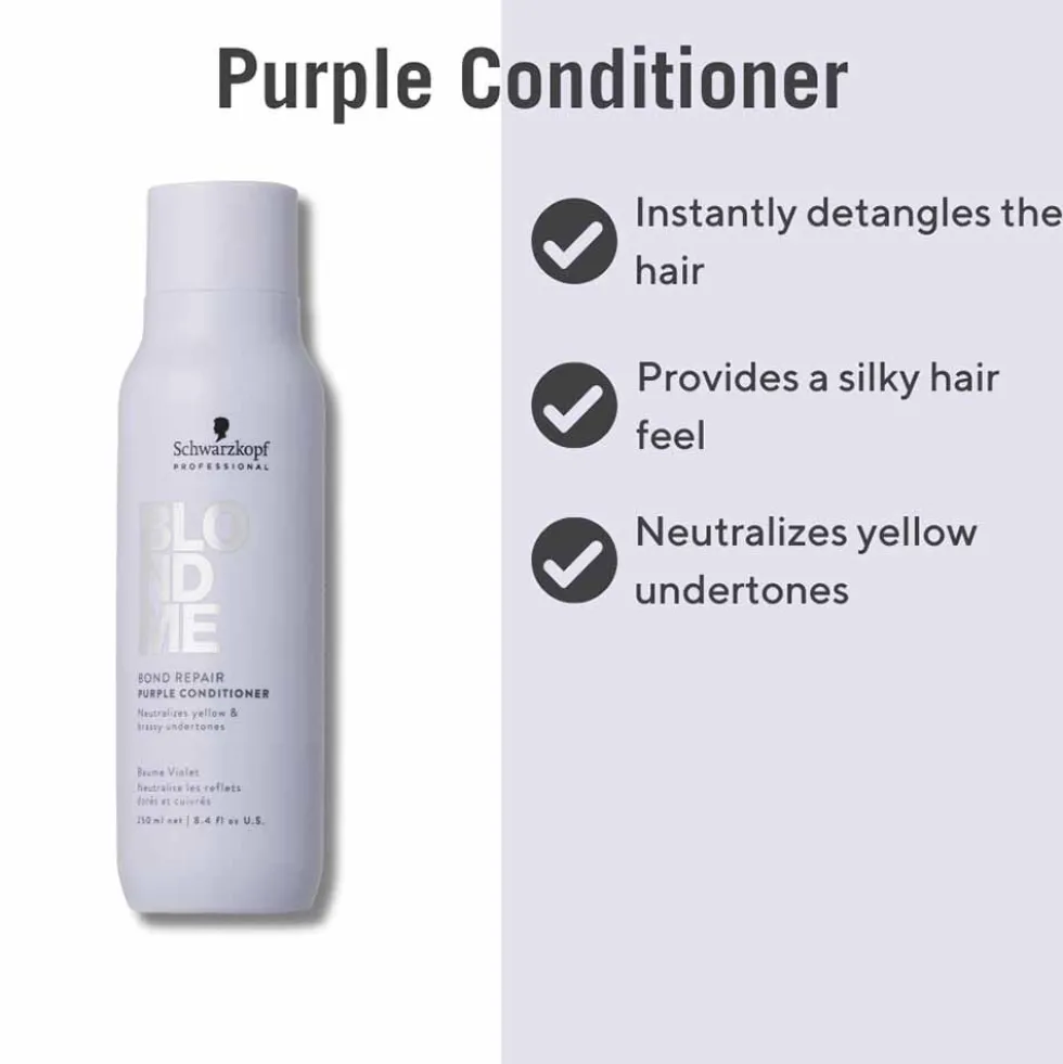 Schwarzkopf Professional BlondMe Bond Repair Purple Conditioner 250ml