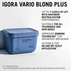 Schwarzkopf Professional Igora Vario Blond Super Plus Powder Lightener 450g