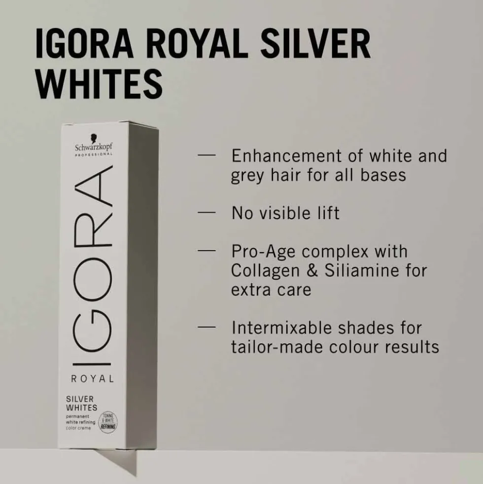 Schwarzkopf Professional Igora Royal Silver Whites Permanent Hair Colour - Silver 60ml