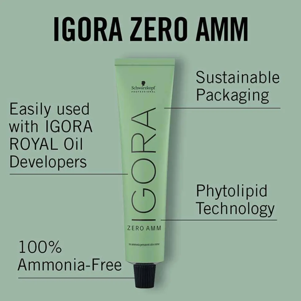 Schwarzkopf Professional Igora Zero AMM 7-0 Medium Blonde Natural 60ml