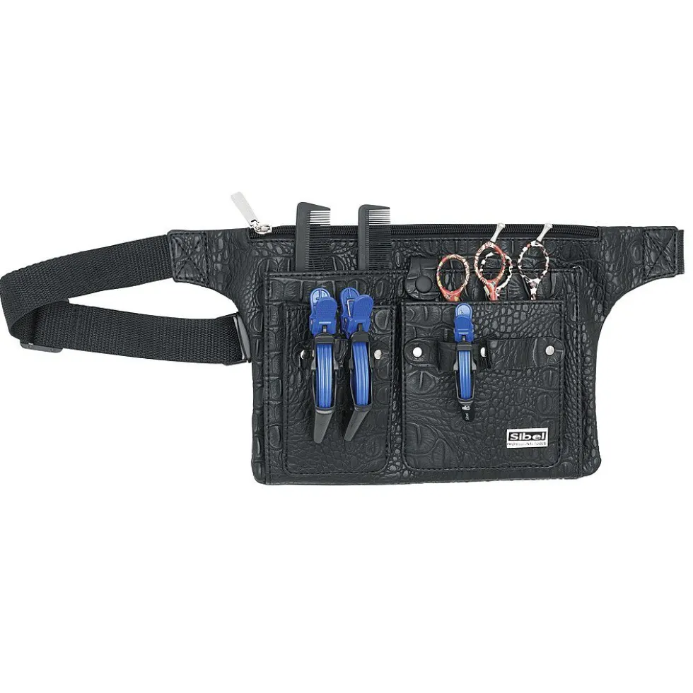Sibel Croc Hair Tool Belt Black