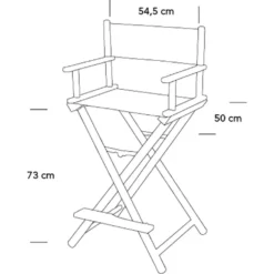 Sibel Folding Make-Up Chair