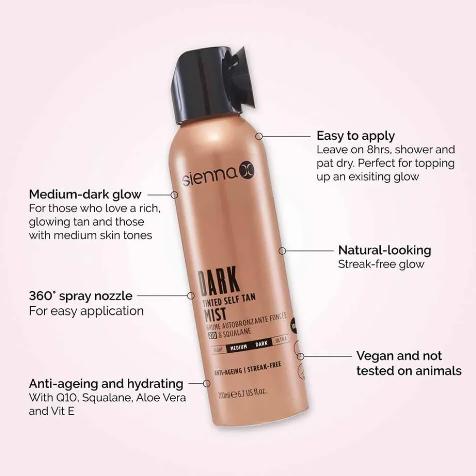 Sienna X Q10 Tinted Self Tan Mist 200ml