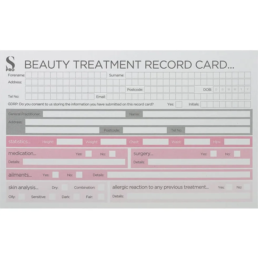 S-PRO Beauty Record Cards 1-pack