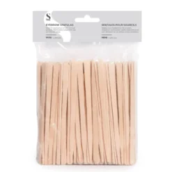 S-PRO Disposable Wooden Eyebrow Spatulas, Pack of 200