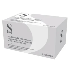 S-PRO Gel Remover Foil Nail Wraps, Pack of 100