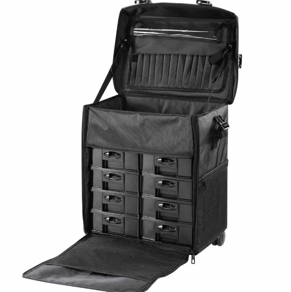 S-PRO Nail Artist Trolley Case - Black