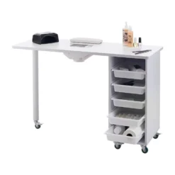 S-PRO Nail Station with Extractor Fan, White