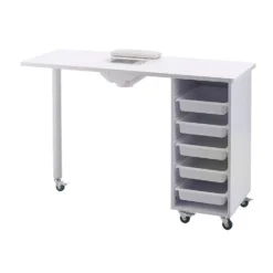 S-PRO Nail Station with Extractor Fan, White