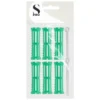 S-PRO Plastic Rollers Green 19mm, Pack of 6