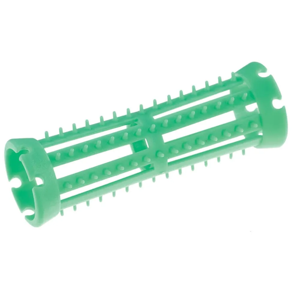 S-PRO Plastic Rollers Green 19mm, Pack of 6