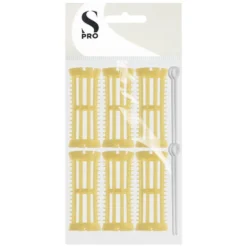 S-PRO Plastic Rollers Yellow 23mm, Pack of 6
