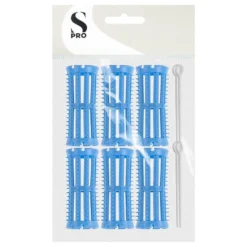 S-PRO Plastic Setting Rollers, Blue, 26mm, Pack of 6