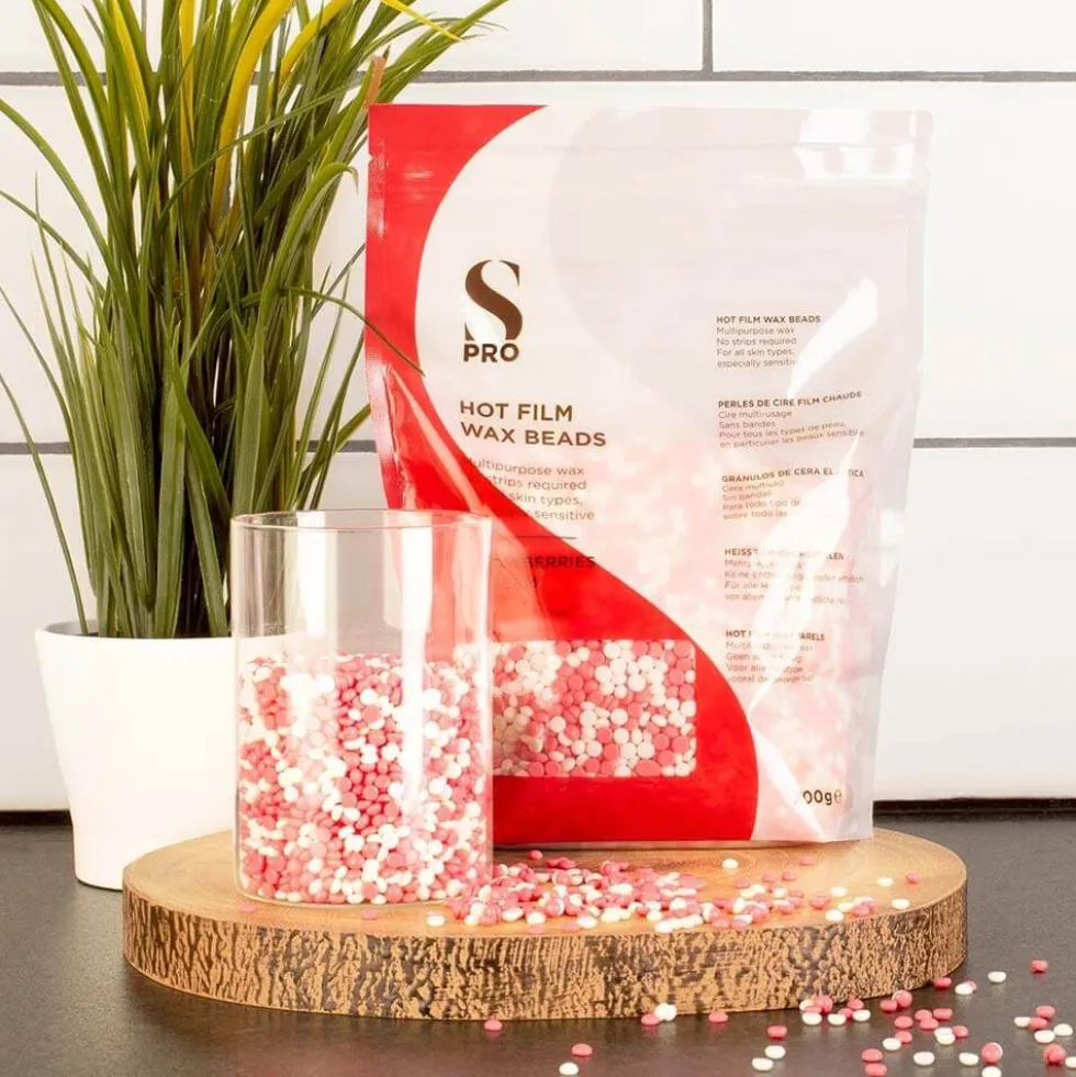 S-PRO Strawberries and Cream Stripless Hot Film Wax Beads Bag, 700g