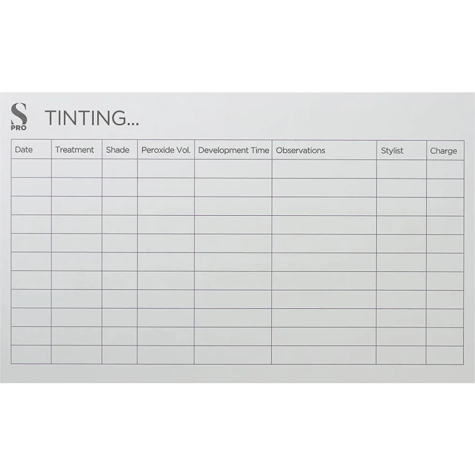 S-PRO Tint Record Cards, 1-pack