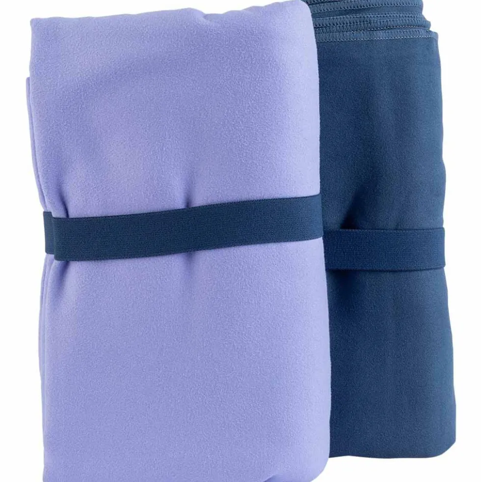 S-PRO Towels Lilac & Navy Blue, Pack of 2