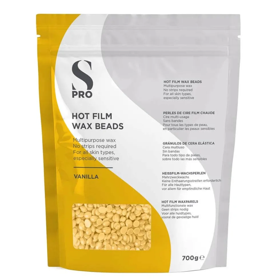 S-PRO Vanilla Stripless Hot Film Wax Beads Bag, 700g