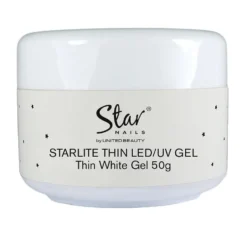 Star Nails Starlite Thin LED/UV Gel - White 50g
