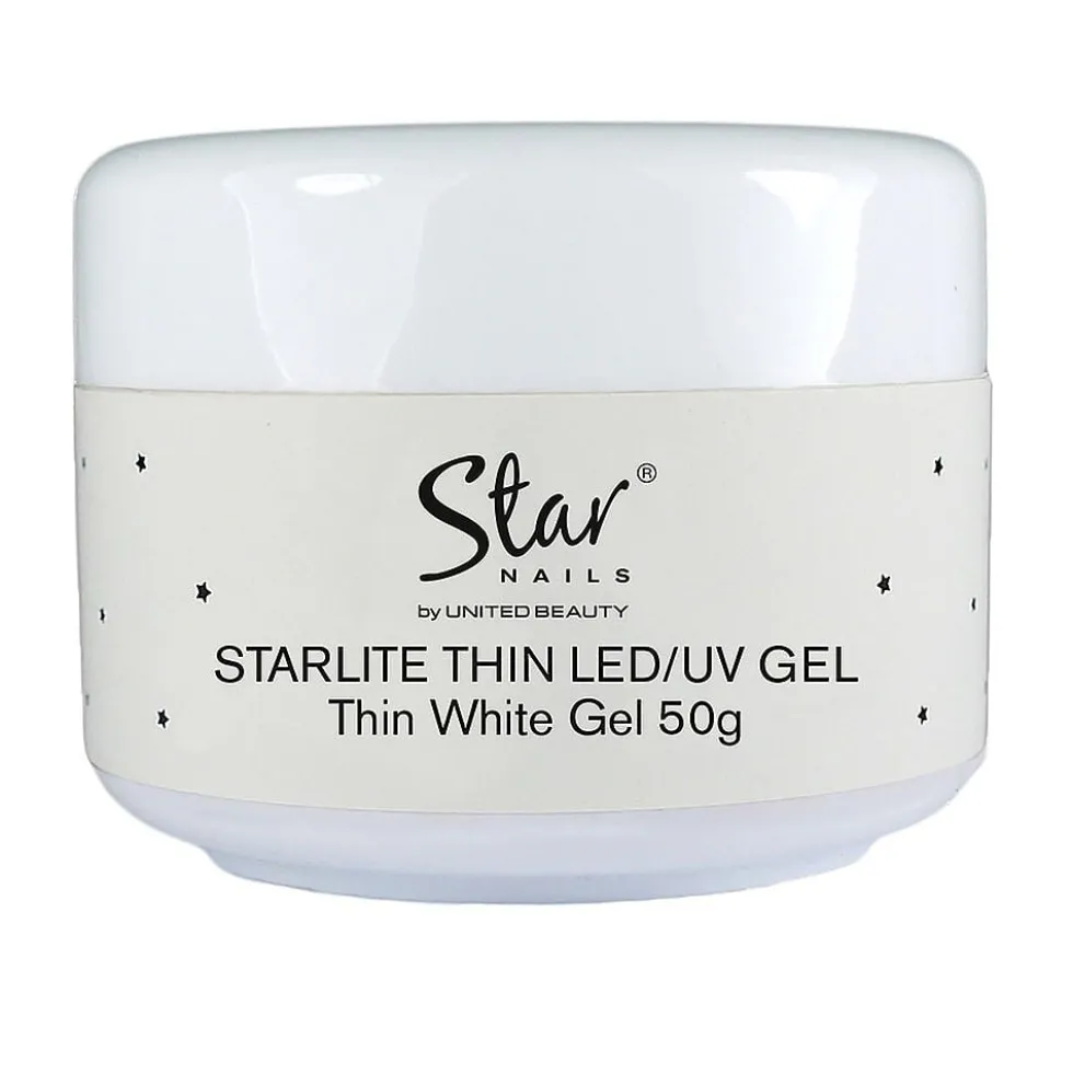 Star Nails Starlite Thin LED/UV Gel - White 50g