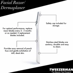 Tweezerman Dermaplaner Facial Razor