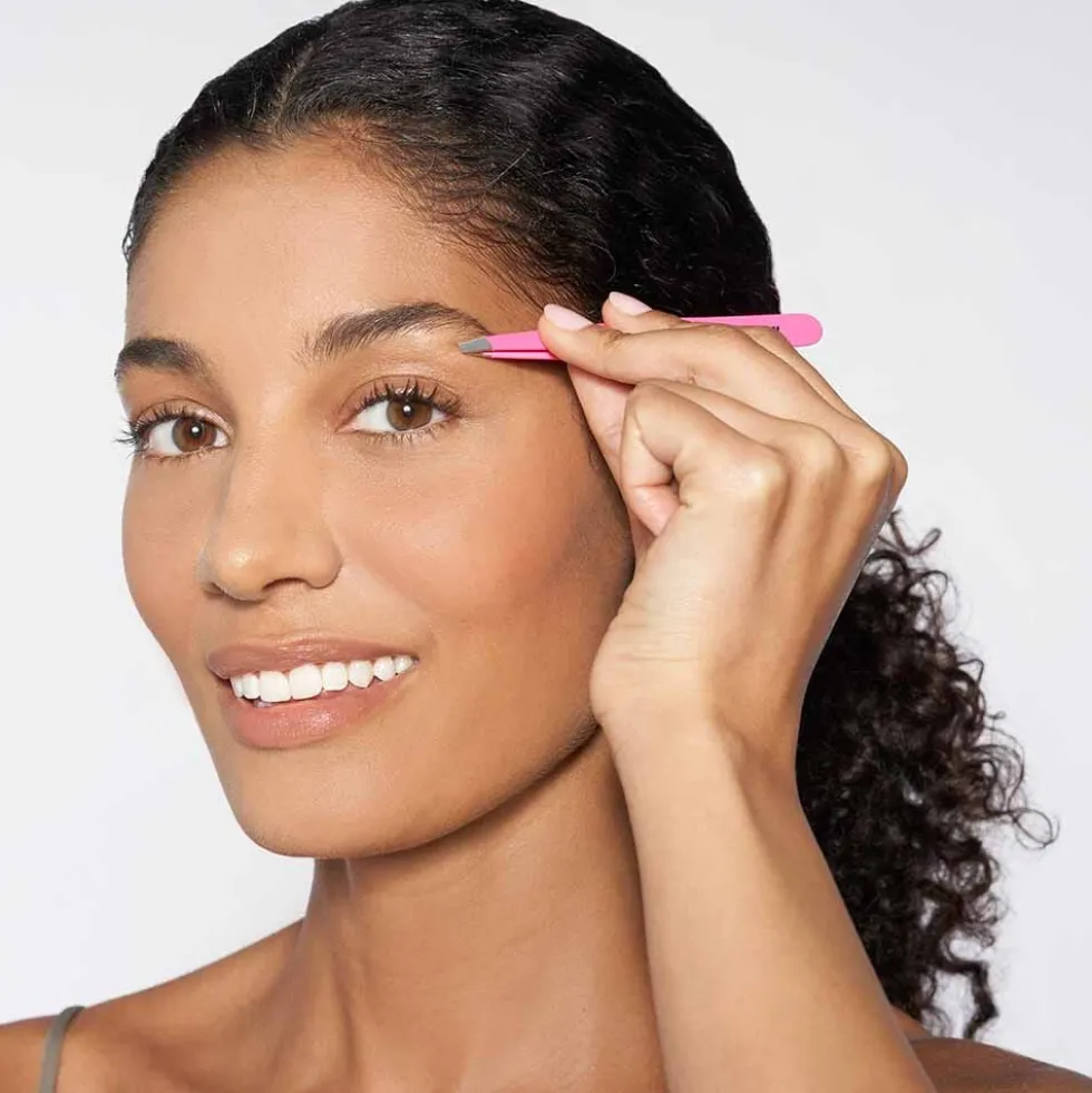 Tweezerman Slant Tweezers Neon Pink