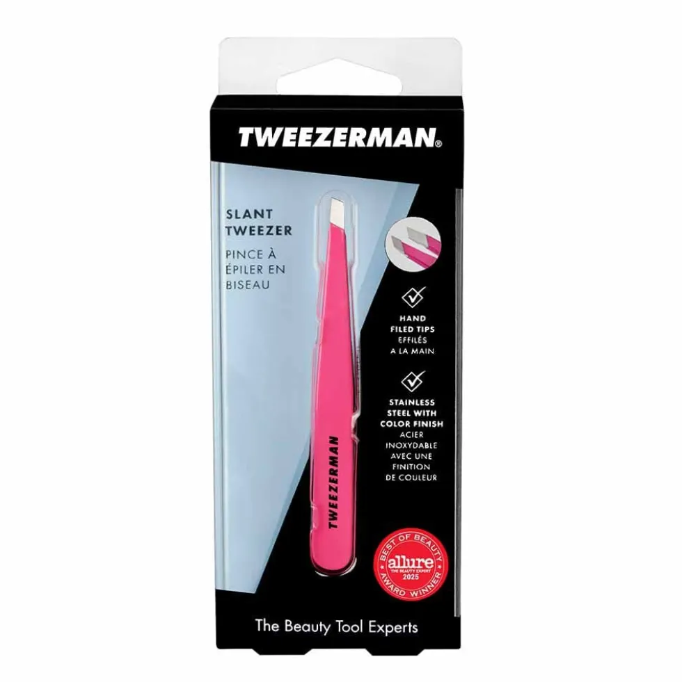 Tweezerman Slant Tweezers Neon Pink