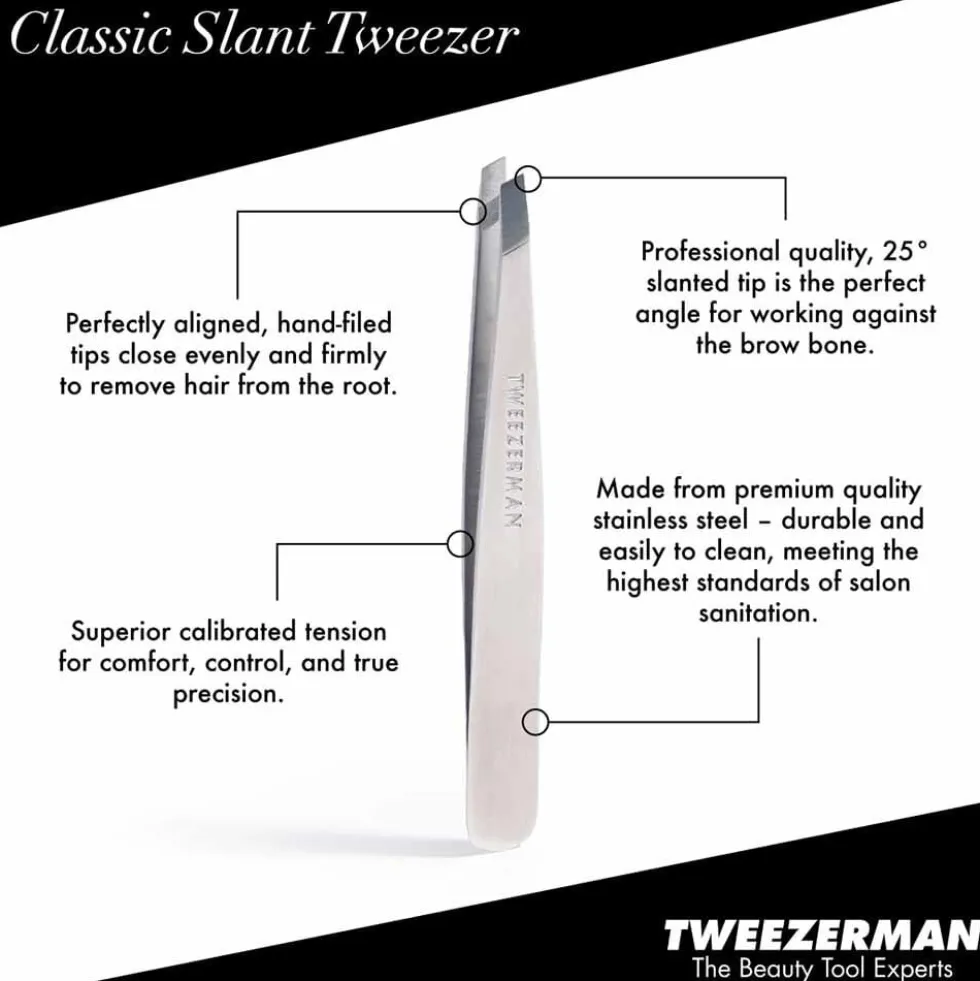 Tweezerman Slant Tweezers Neon Pink